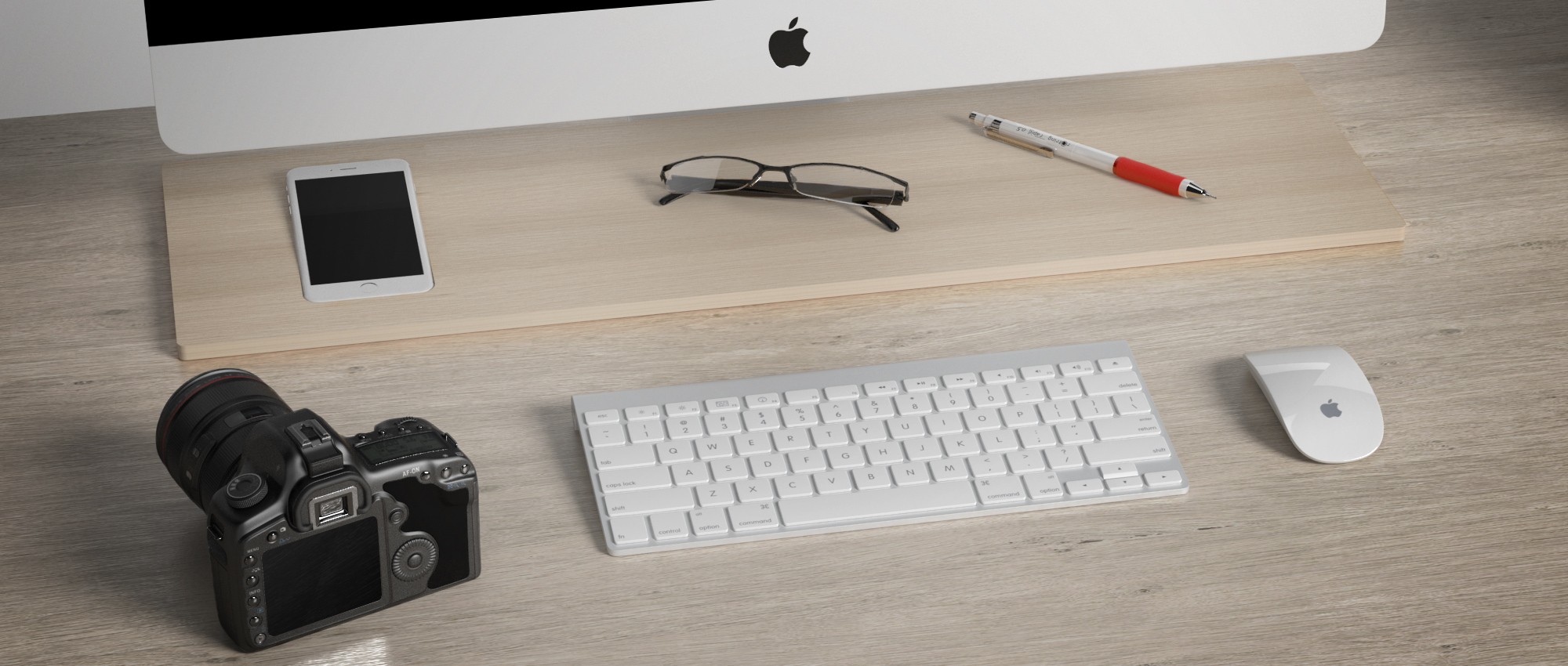 Tamm iPhone 6 Plus Dock & Apple iMac Desk Organizer